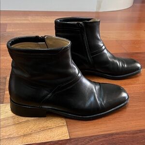 Enrico Bruno Black Leather Men's Boots Size 41 W Made in Italy